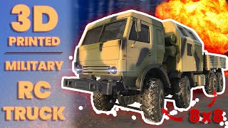 3D printed Russian military truck KamAZ 6350