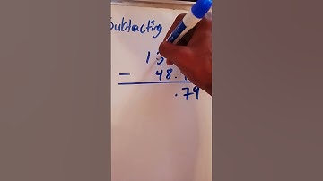 Subtracting Decimals Part 1