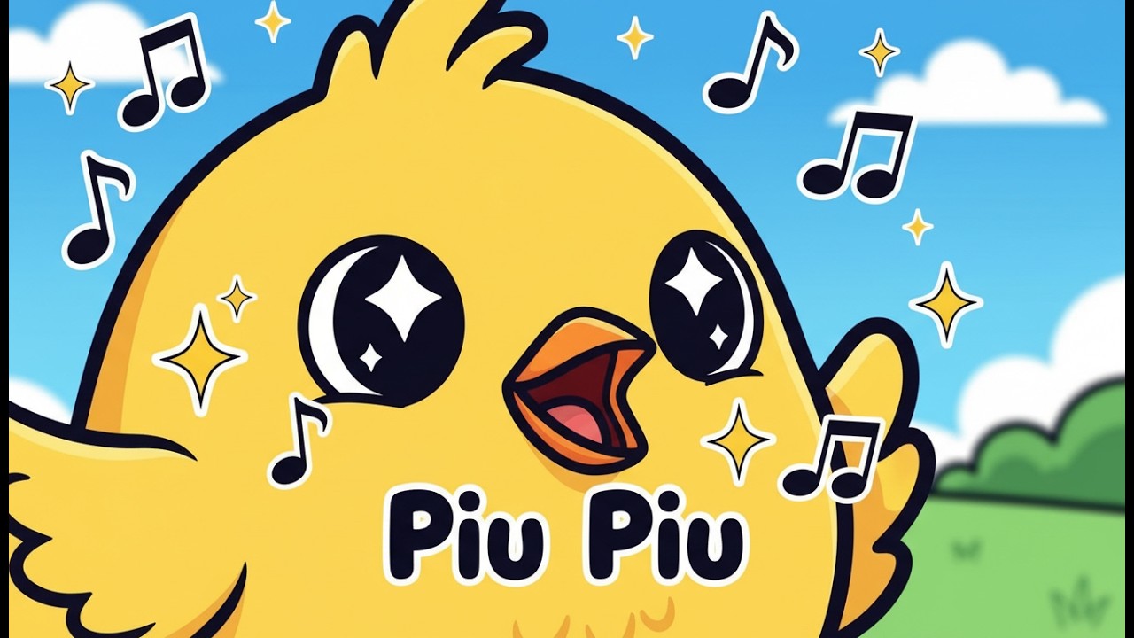 O Pintinho Piu -  Música Infantil Animada da Fazendinha #musicainfantil #youtubekids