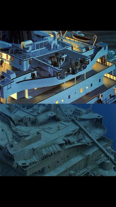 Titanic Then vs Now #shortvideo #shorts #titanic #sea #unsinkable