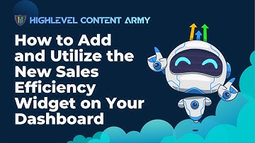 How to Add and Utilize the New Sales Efficiency Widget on Your Dashboard