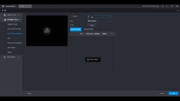 New WebUI IVS Setup Face Recognition