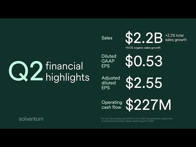 Solventum Q2 2026 Earnings Call Replay