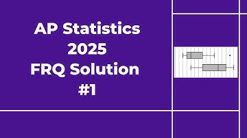 2025 AP Statistics Free Response #1