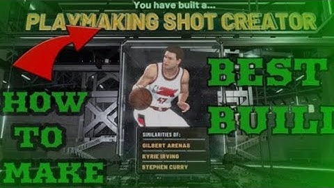 My official 2k20 Build best playmaking shot creator