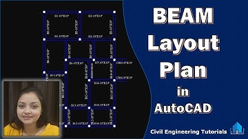 How to draw BEAM Layout Plan of Building in AutoCAD || Building #2