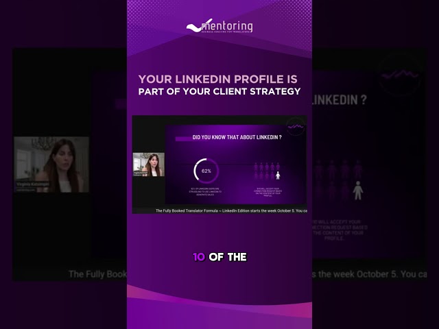 Your LinkedIn profile is part of your client-acquisition strategy.

When you reach out to a potentia