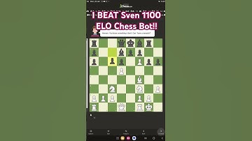 I BEAT The 1100 ELO Sven Bot!! #chess #skyfusion2013 #goviral #cool #magnuscarlsen #hikarunakamura