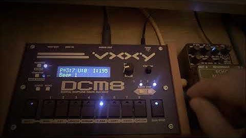 VXXY DCM8 digital chiptune drum machine and  Behringer Echo Machine