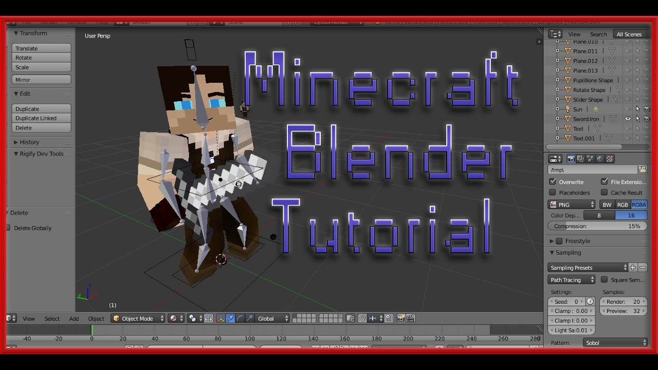 Elysian's Minecraft Render Tutorial for Blender Cycles