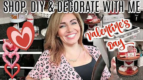 SHOP AND DECORATE WITH ME FOR VALENTINE'S DAY // DOLLAR TREE DIY VALENTINE'S DAY DECOR 2020
