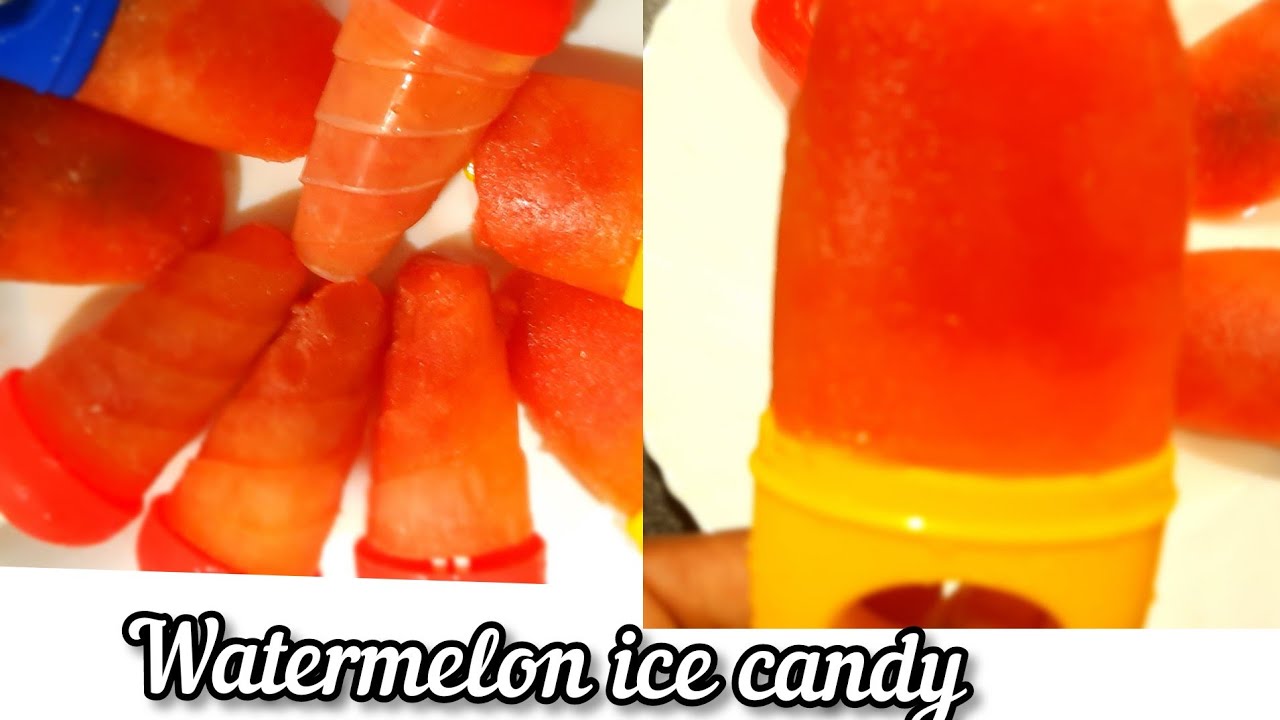 watermelon ice candy recipesummer recipe Popsicles recipe Homemade