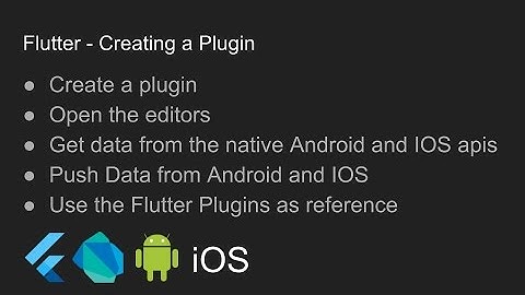 Flutter - Creating a Plugin