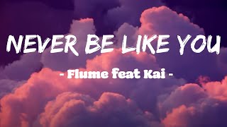Flume | Never Be Like You feat. Kai Sub - Lyrics [ En Español ]