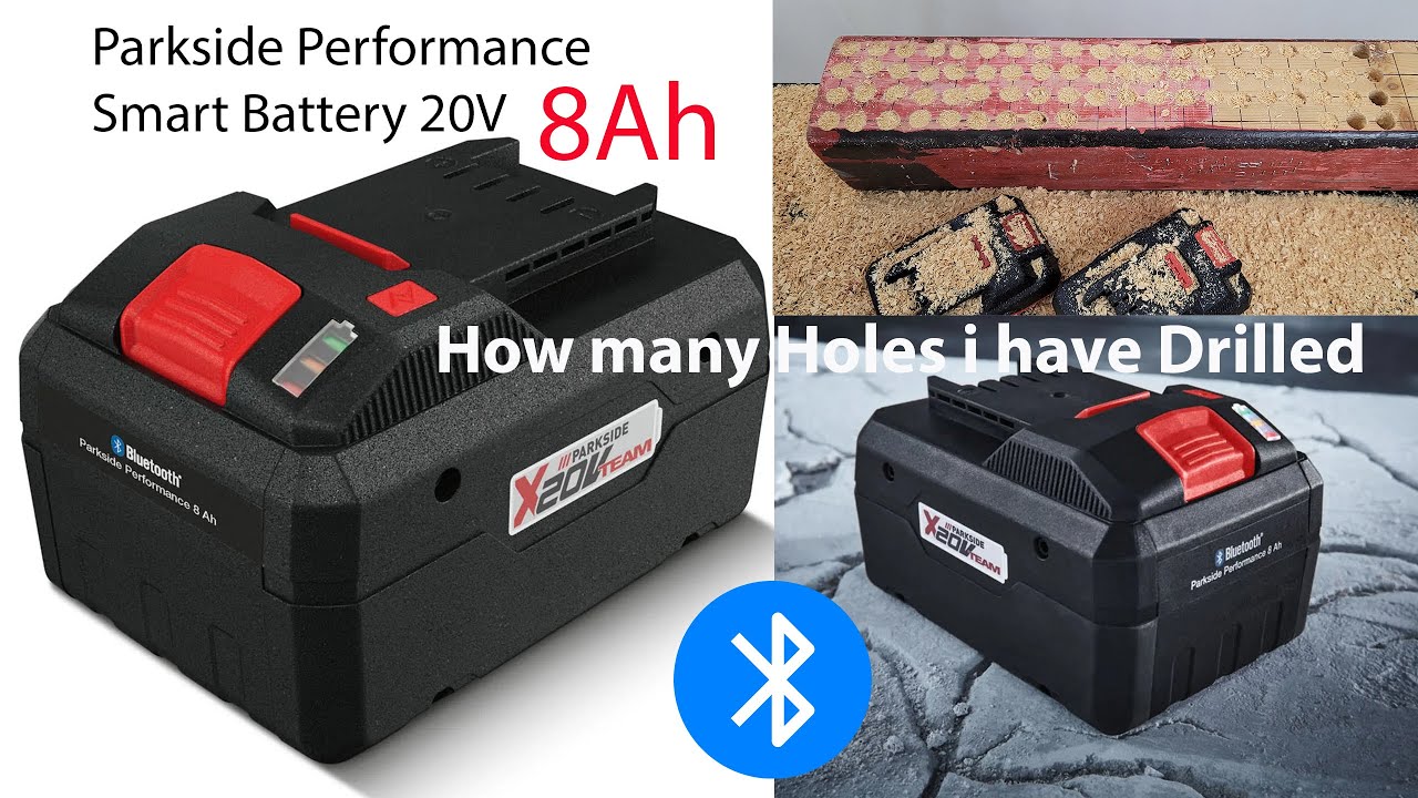 Parkside Performance Smart Battery PAPS 208 A1 20V 8Ah TESTING - YouTube