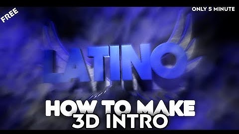 how to make 3d intro for youtube channel || #gamingintro #addeba