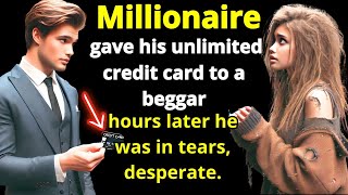Millionaire gave his unlimited credit card to a homeless woman, hours later he broke down in tears