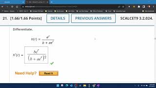 Calculus 1 - HW#3 Question #21 - WebAssign