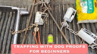 RACCOON TRAPPING WITH DOG PROOFS FOR BEGINNERS 'FIND THE TRAILS'