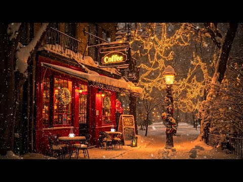 Hidden Winter Coffee Shop Ambience Cozy Jazz On A Quiet Winter Night For A Calm Mood 