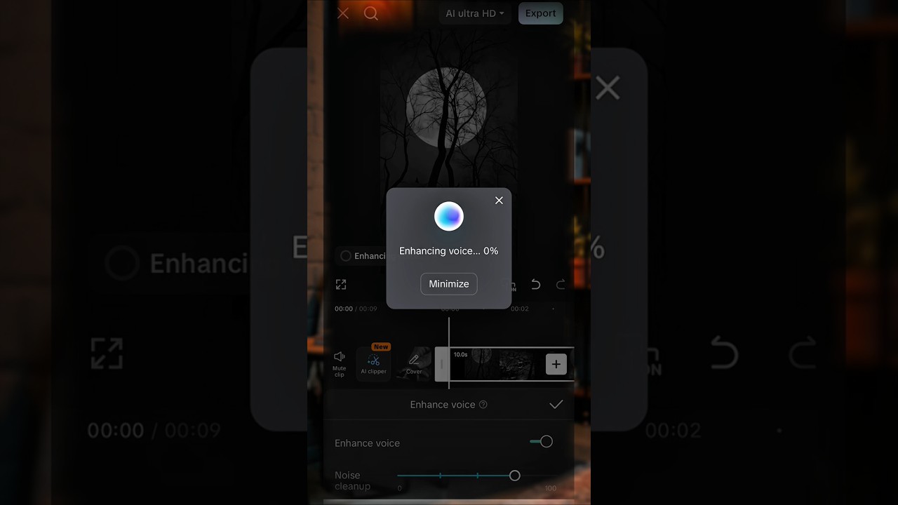 REMOVE BACKGROUND SOUND. enhance voice 