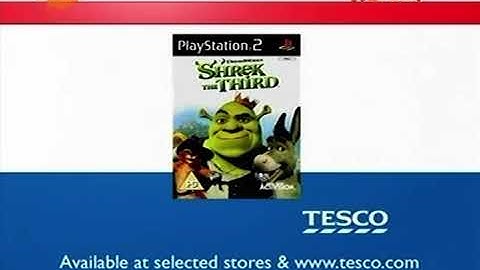 Shrek The Third PS2 Game Tesco TV Advert