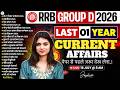 RRB Group D Current Affairs 2026 | Last 12 Months Current Affairs 2026 | RRB Group D Current Affairs