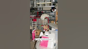 Garage transformation 🪄#declutter #decluttering #garageorganization #garagecleanout #clutterfree