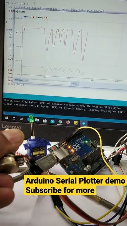 Arduino Serial plotter demonstration with servo motor #shorts #arduino ...