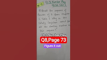 Q8, Page 73 Figure it out Chapter 3 Number Play Maths Ganita Prakash Class 6 CBSE NCERT #newsyllabus