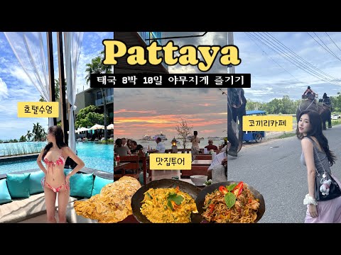 vlog 방콕여행 브이로그 ep5. 파타야 케이프다라 리조트 l 몽창 코끼리카페 l 마사지 l 야시장
