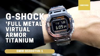 Unboxing G-SHOCK 'Full Metal' Virtual Armor Titanium GMW-B5000TVB-1 GMWB5000TVB1