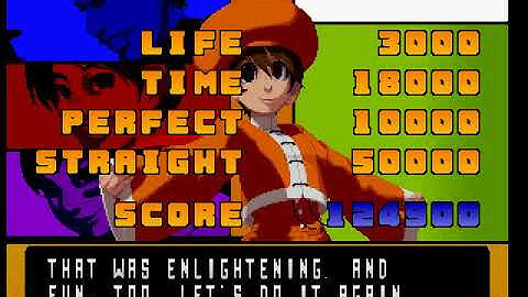 KOF 2001 - Team 1/2 K9999 Athena K9999 Kensou Bao