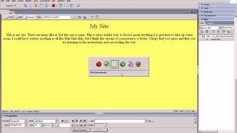 Dreamweaver 2004 tutorial Part 3