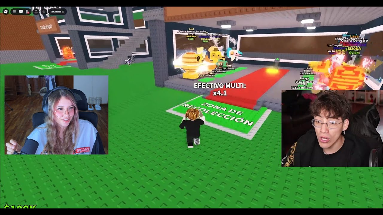 GLOGLO Y EMI jugando BRAINROT en Roblox+