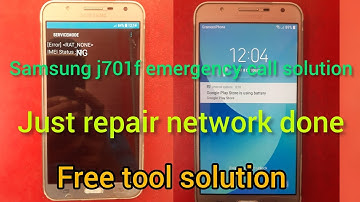 Samsung j7 core emergency call no service solution || Samsung j701f Network solution only repair