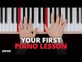 How To Play Piano (Your First Piano Lesson)