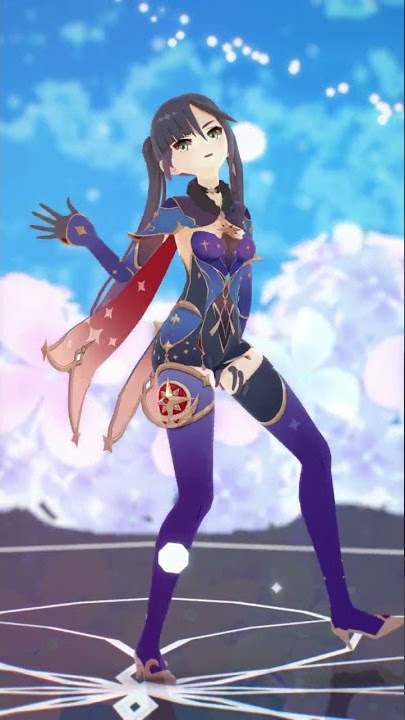 Mona Megistus - サラマンダー【MMD Genshin Impact】#Shorts