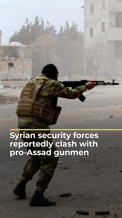 Syrian security forces reportedly clash with pro-Assad gunmen | AJ #shorts