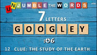 UNJUMBLE THE WORDS QUIZ  (7 letters)  I Unscramble  30 Scrambled General Knowledge Words I screenshot 2