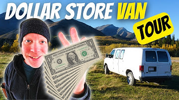 FRUGAL Dollar Store No Build VAN CONVERSION TOUR: Ik heb items gehackt voor mijn Van Build Camper