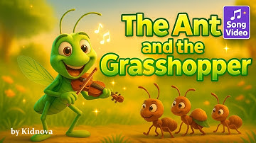 🐜🎶 The Ant and the Grasshopper | Aesop’s Fable Songs for Children ✨🌿