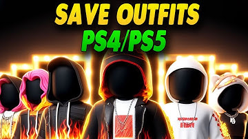 ROBLOX PS4/PS5 How To Save Outfits - Simple Guide