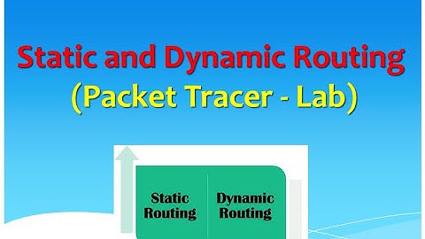 Static and Dynamic Routing