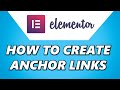 How to Create Anchor Links on Elementor (Step by Step)