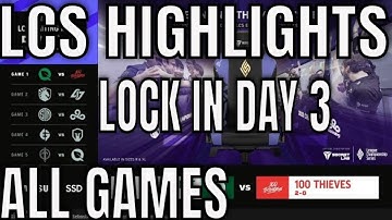 LCS Highlights ALL GAMES Lock In Day 3 Spring 2022