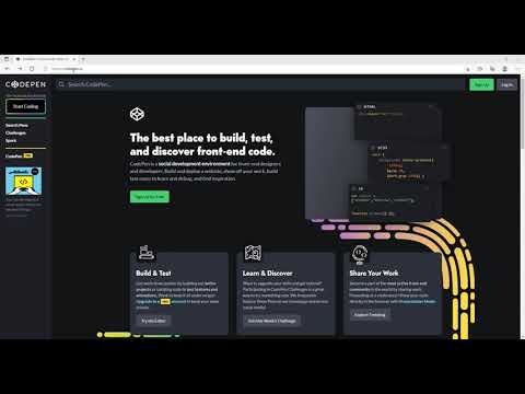 DECOUVERTE TRES RAPIDE CODEPEN.IO