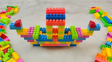 Satisfying DIY Boat ASMR/ Building blocks /block game /Lego block #asmr#buildingblocks#asmrsounds