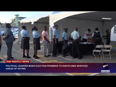 POLITICAL LEADERS MAKE LAST MINUTE PITCH ELECTION PROMISES TO DISCIPLINED SERVICES AHEAD OF VOTING