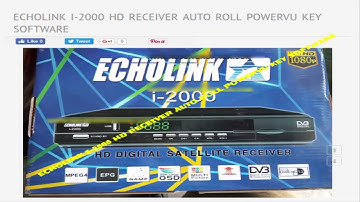 ECHOLINK I 2000 HD RECEIVER AUTO ROLL POWERVU KEY SOFTWARE